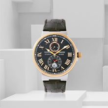 Load image into Gallery viewer, Marine Chronometer Steel Gold