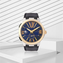 Load image into Gallery viewer, Executive Dual Time Yuvraj II Steel Gold
